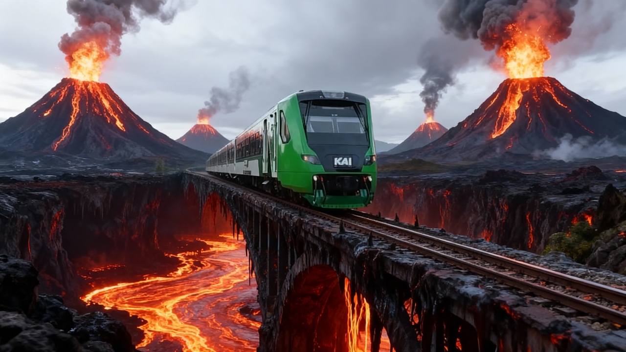 feeder cross a volcano